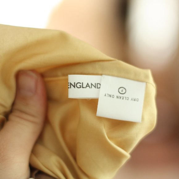 MATTHEW WILLIAMSON Tan Skirt with Woven Multi-colored bottom - Picture 6 of 6